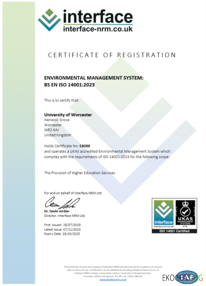 Modèle Word et PDF de certificat d'enregistrement de l'interface britannique